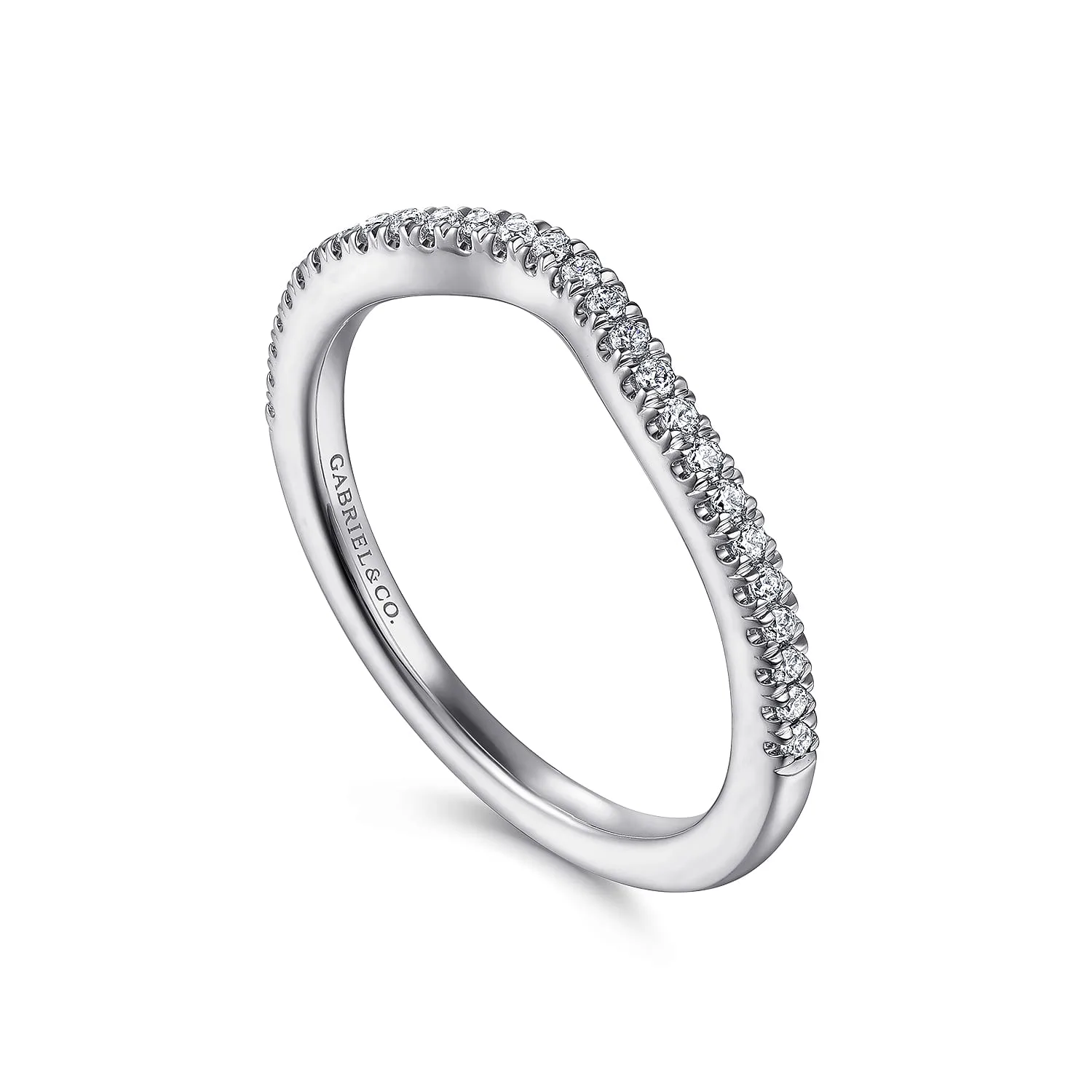 Matching Wedding Band in 14K White Gold, photograph 3