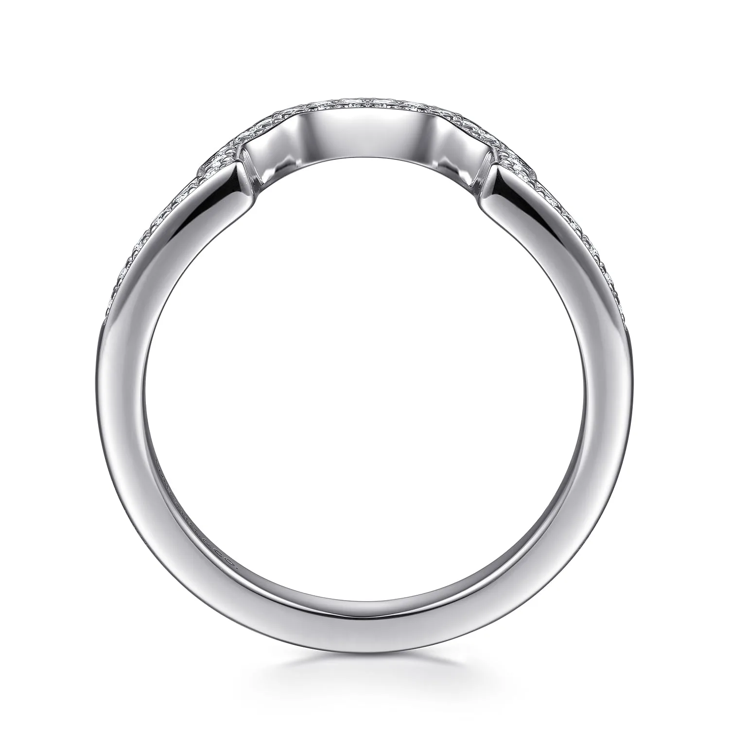 Matching Wedding Band in 14K White Gold, photograph 2