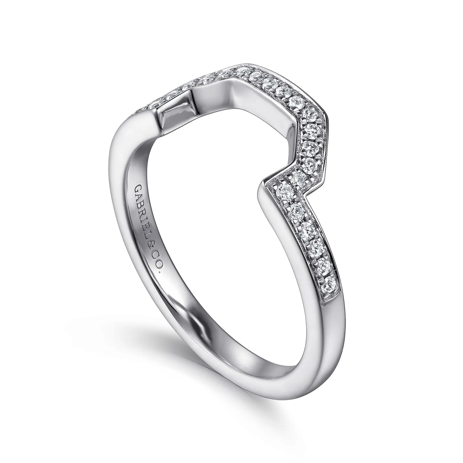Matching Wedding Band in 14K White Gold, photograph 3