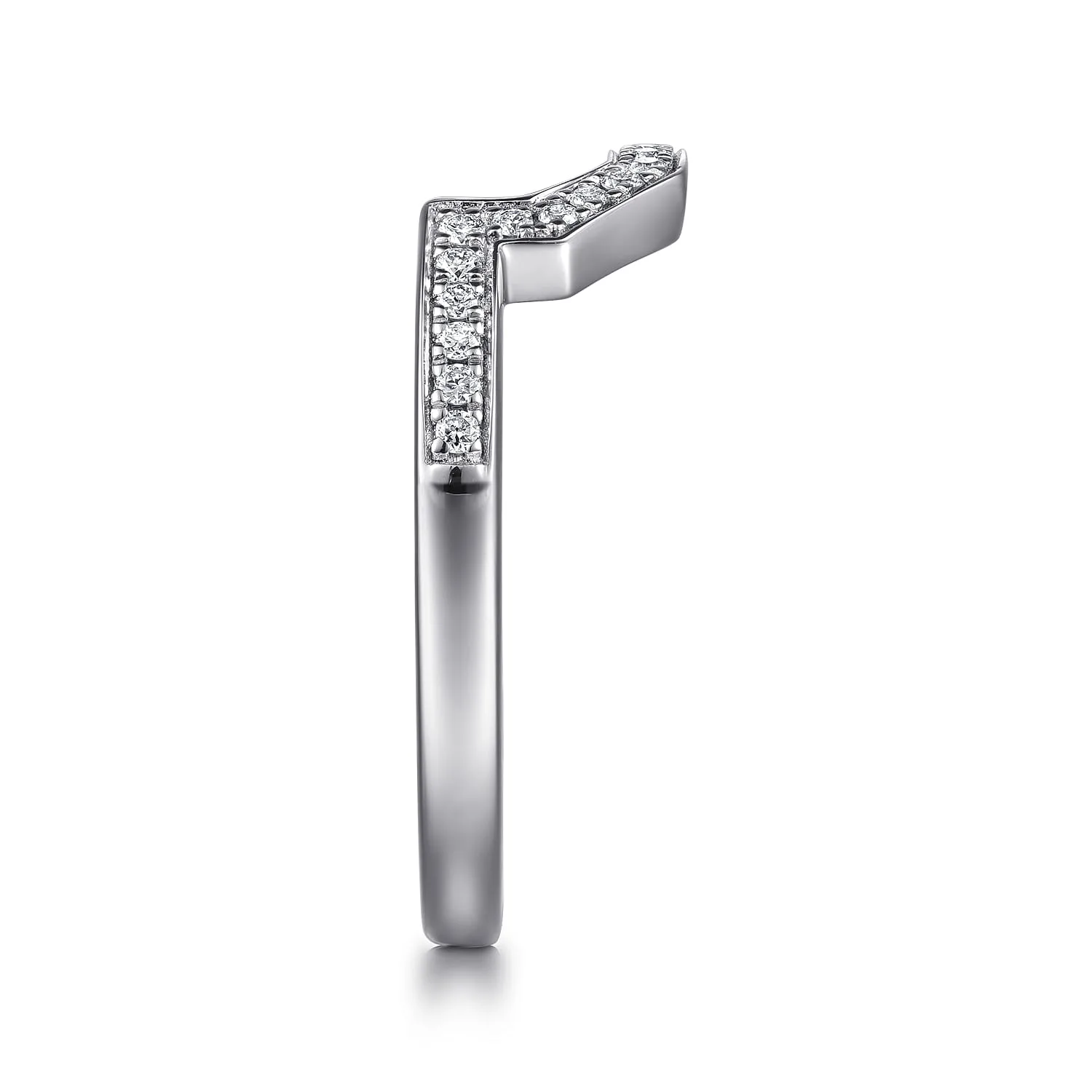 Matching Wedding Band in 14K White Gold, photograph 5