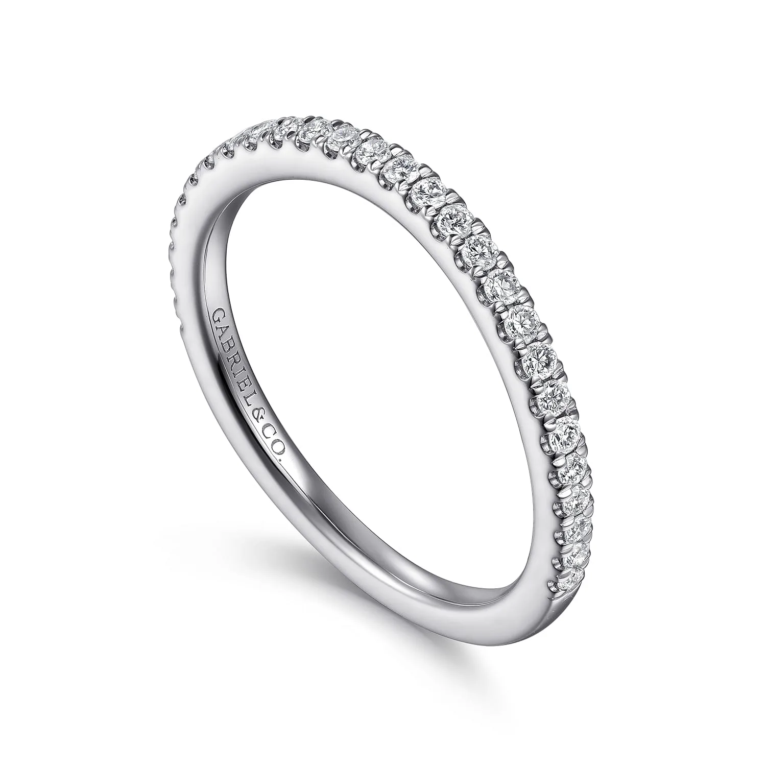 Matching Wedding Band in 14K White Gold, photograph 3