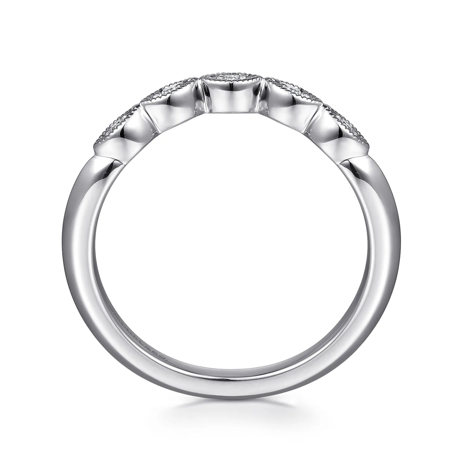 Matching Wedding Band in 14K White Gold, photograph 2