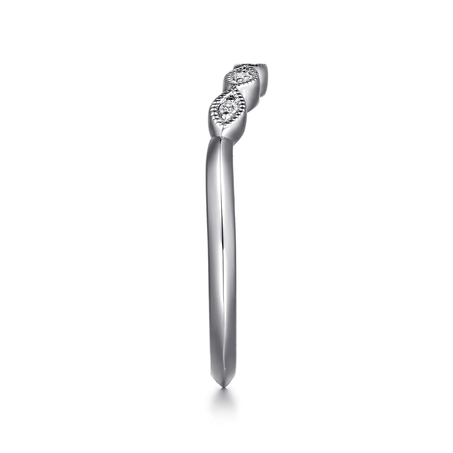 Matching Wedding Band in 14K White Gold, photograph 5