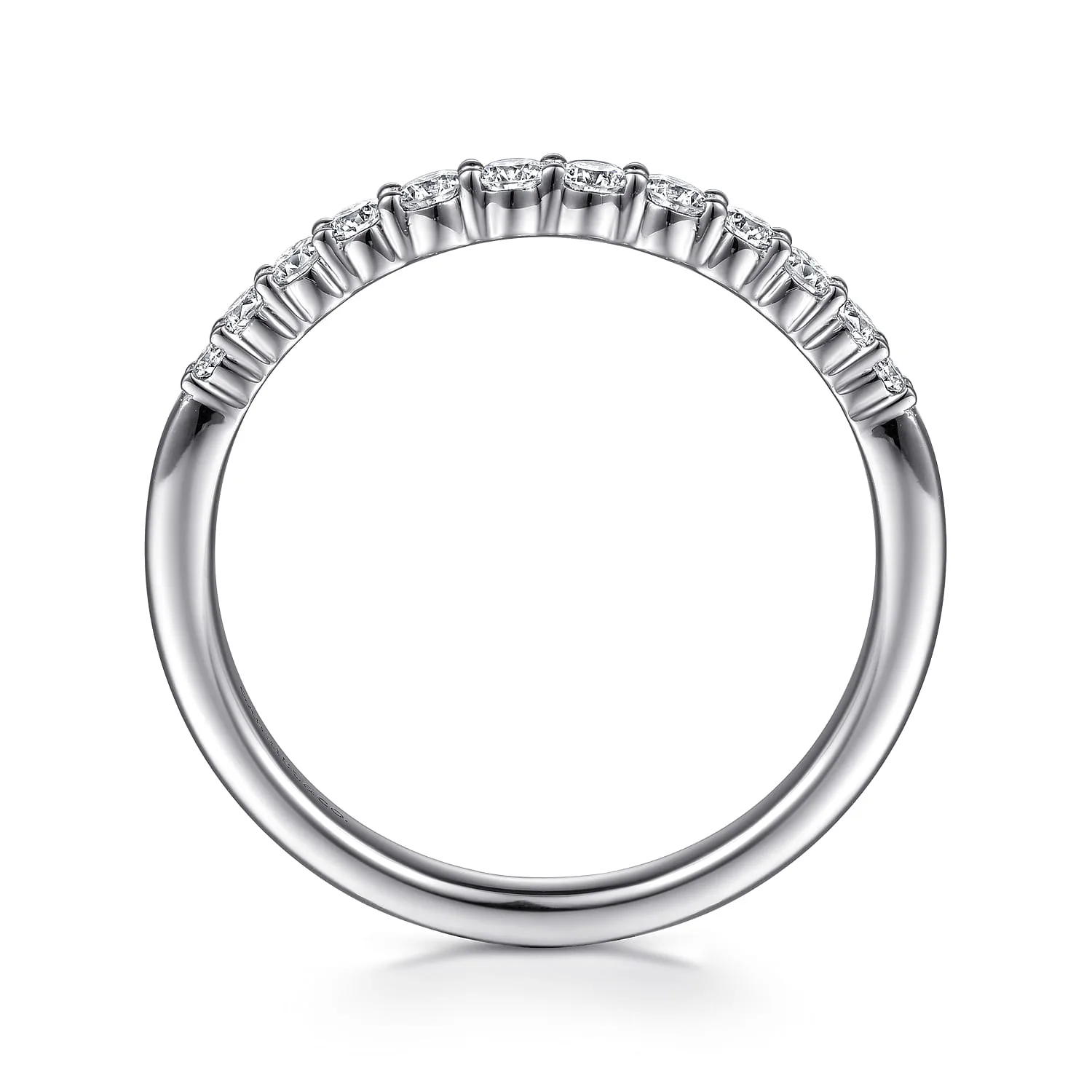 Matching Wedding Band in 14K White Gold, photograph 2
