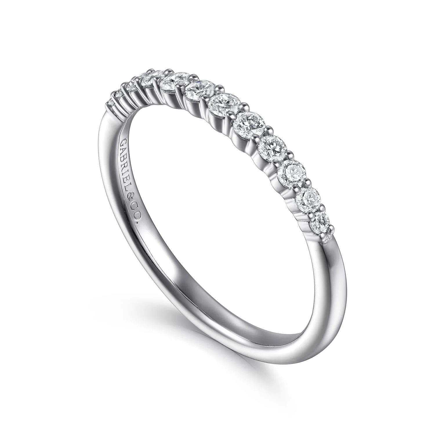 Matching Wedding Band in 14K White Gold, photograph 3