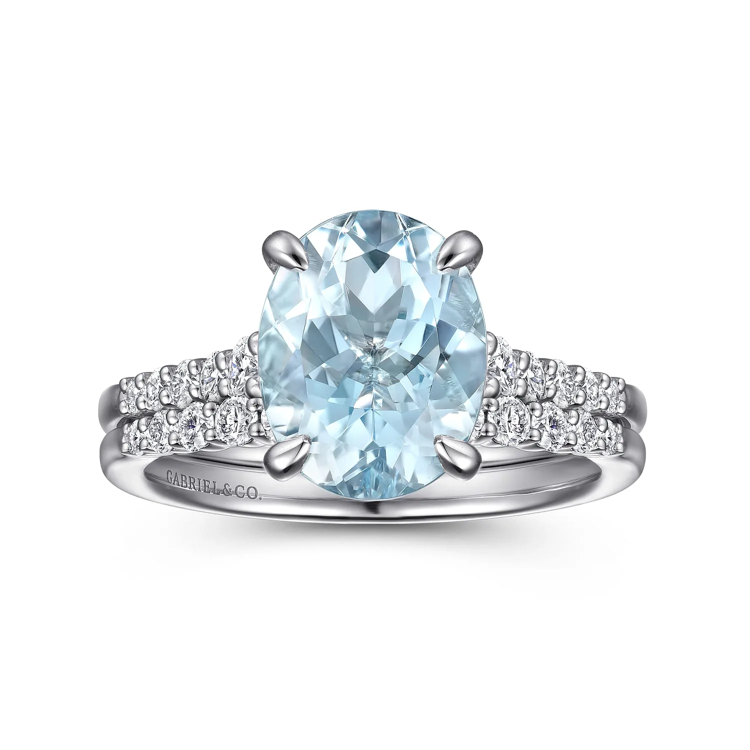 Matching Wedding Band in 14K White Gold, photograph 4