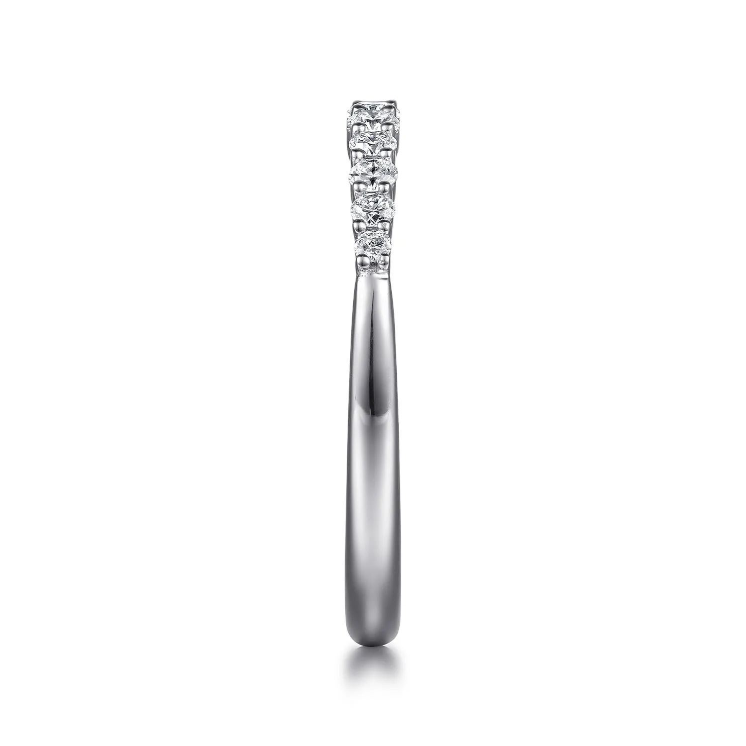 Matching Wedding Band in 14K White Gold, photograph 5