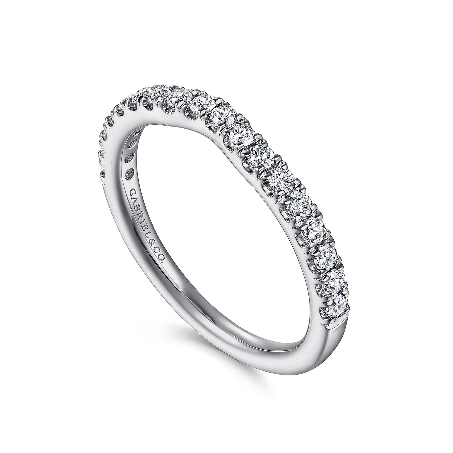 Matching Wedding Band in 14K White Gold, photograph 3