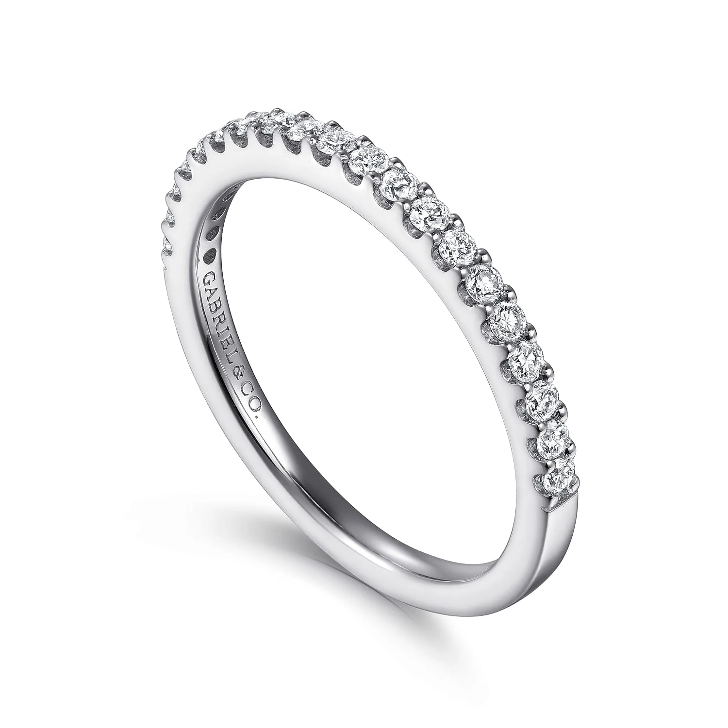 Matching Wedding Band in 14K White Gold, photograph 3