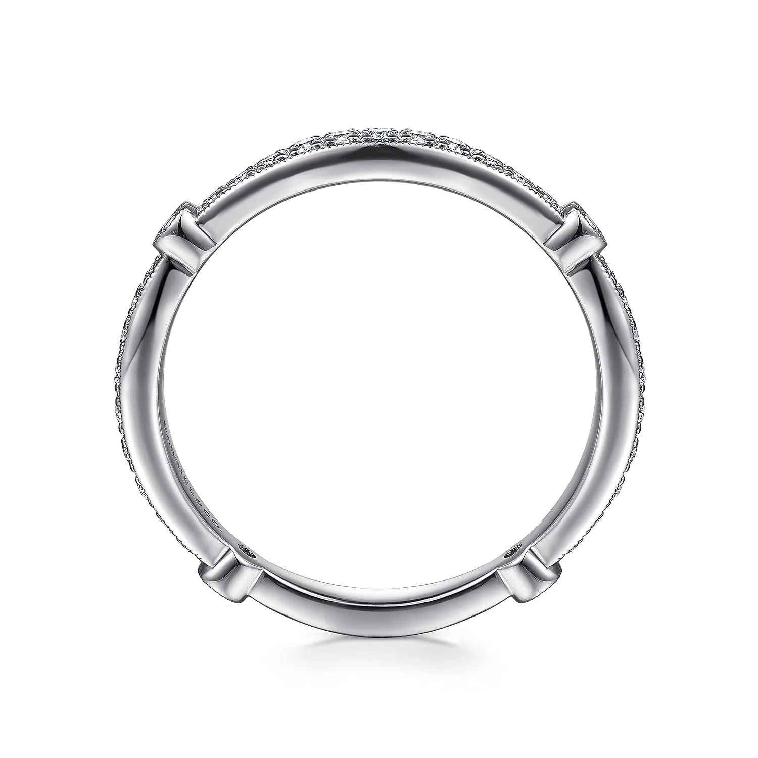 Matching Wedding Band in 14K White Gold, photograph 2