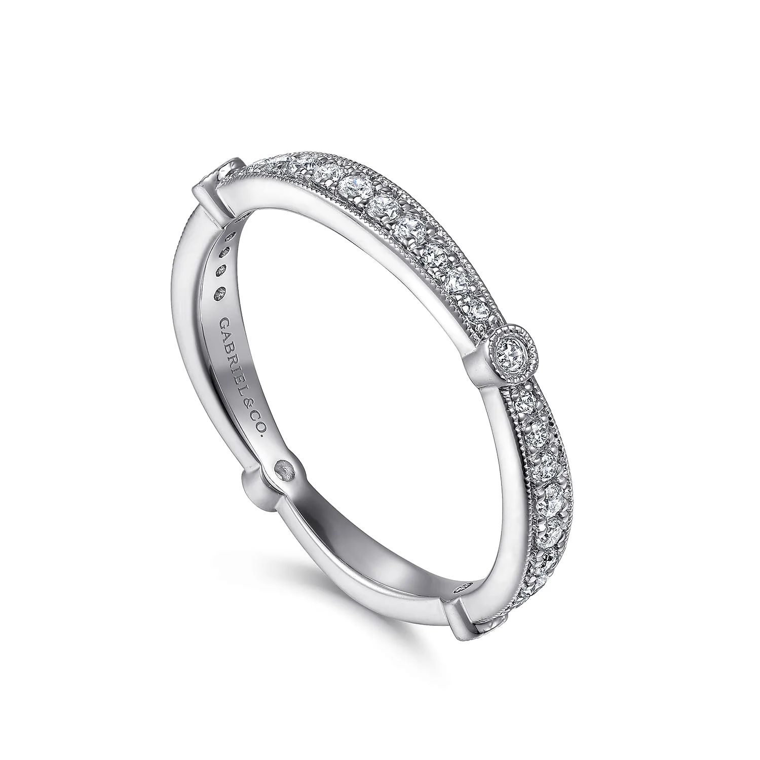 Matching Wedding Band in 14K White Gold, photograph 3