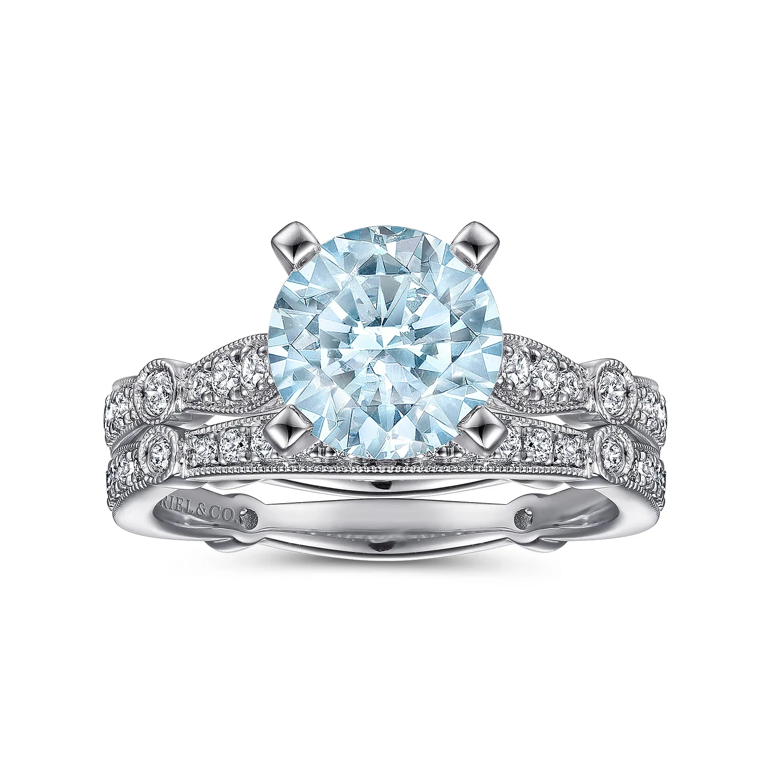 Matching Wedding Band in 14K White Gold, photograph 4