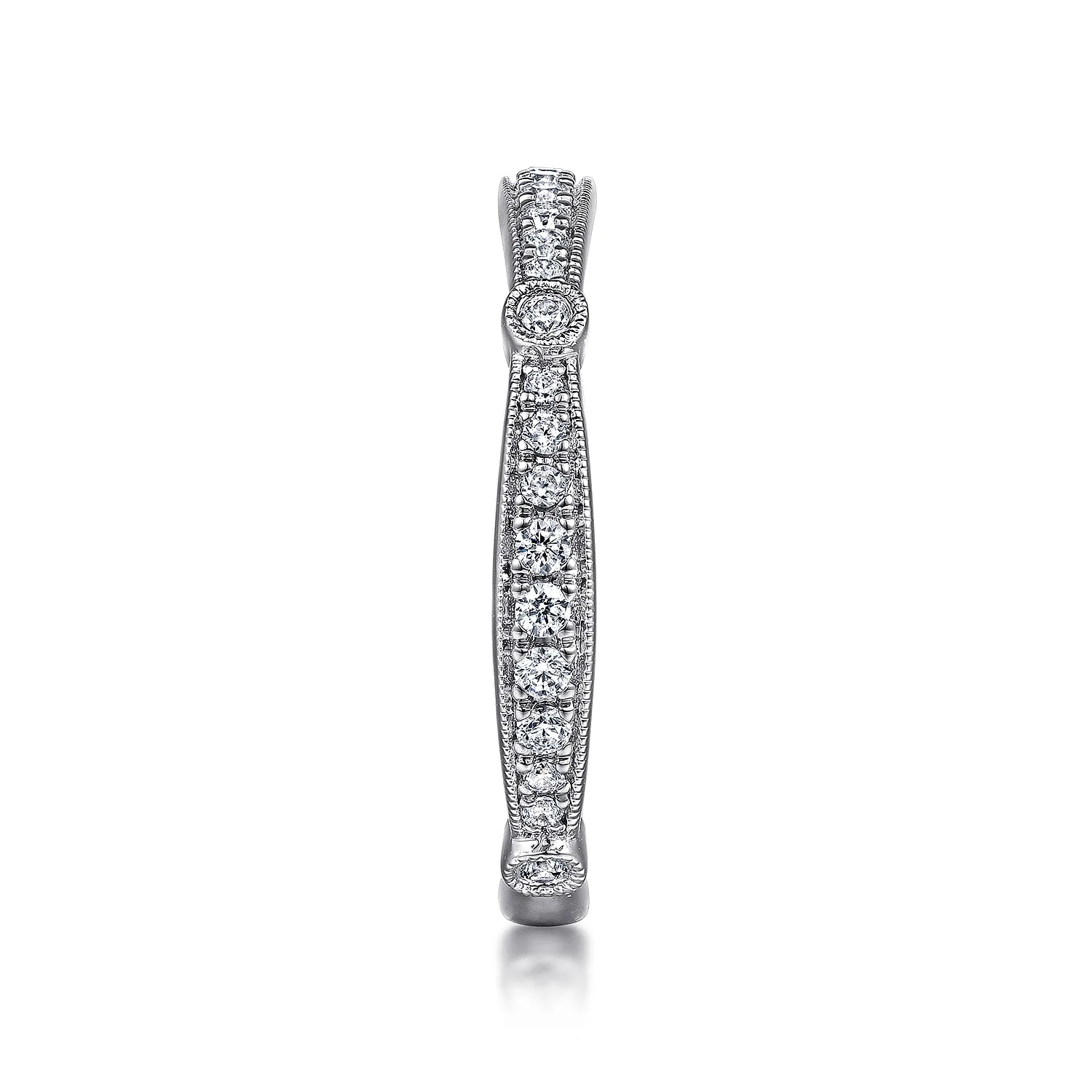 Matching Wedding Band in 14K White Gold, photograph 5