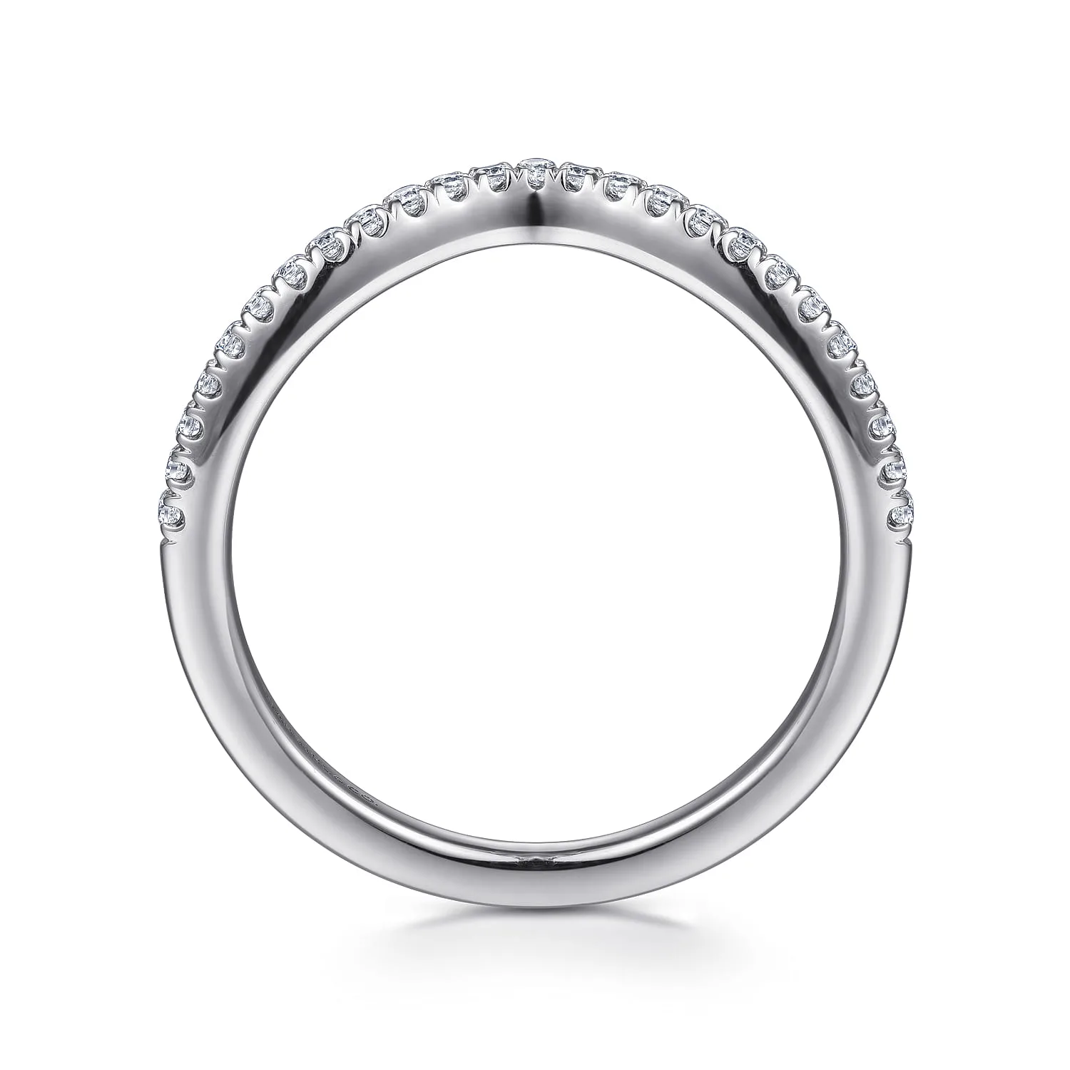 Matching Wedding Band in 14K White Gold, photograph 2