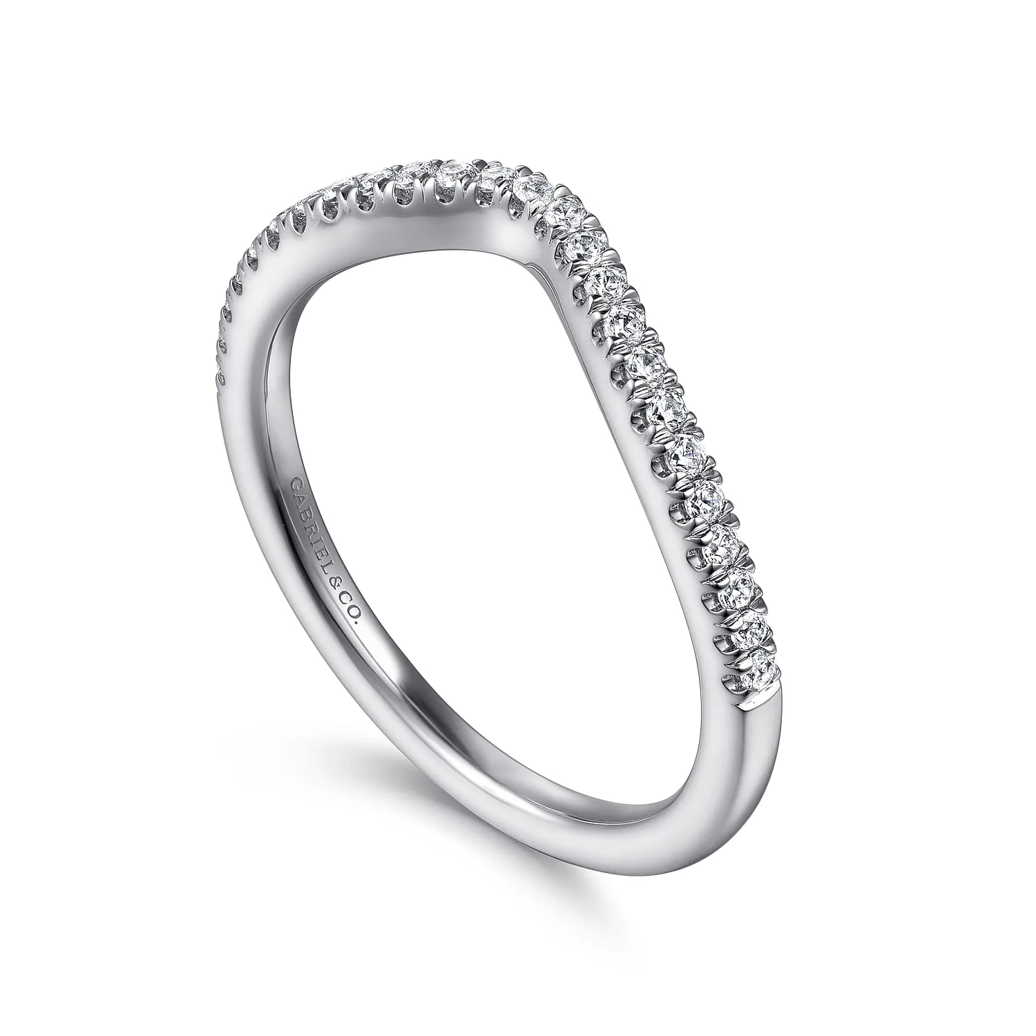 Matching Wedding Band in 14K White Gold, photograph 3