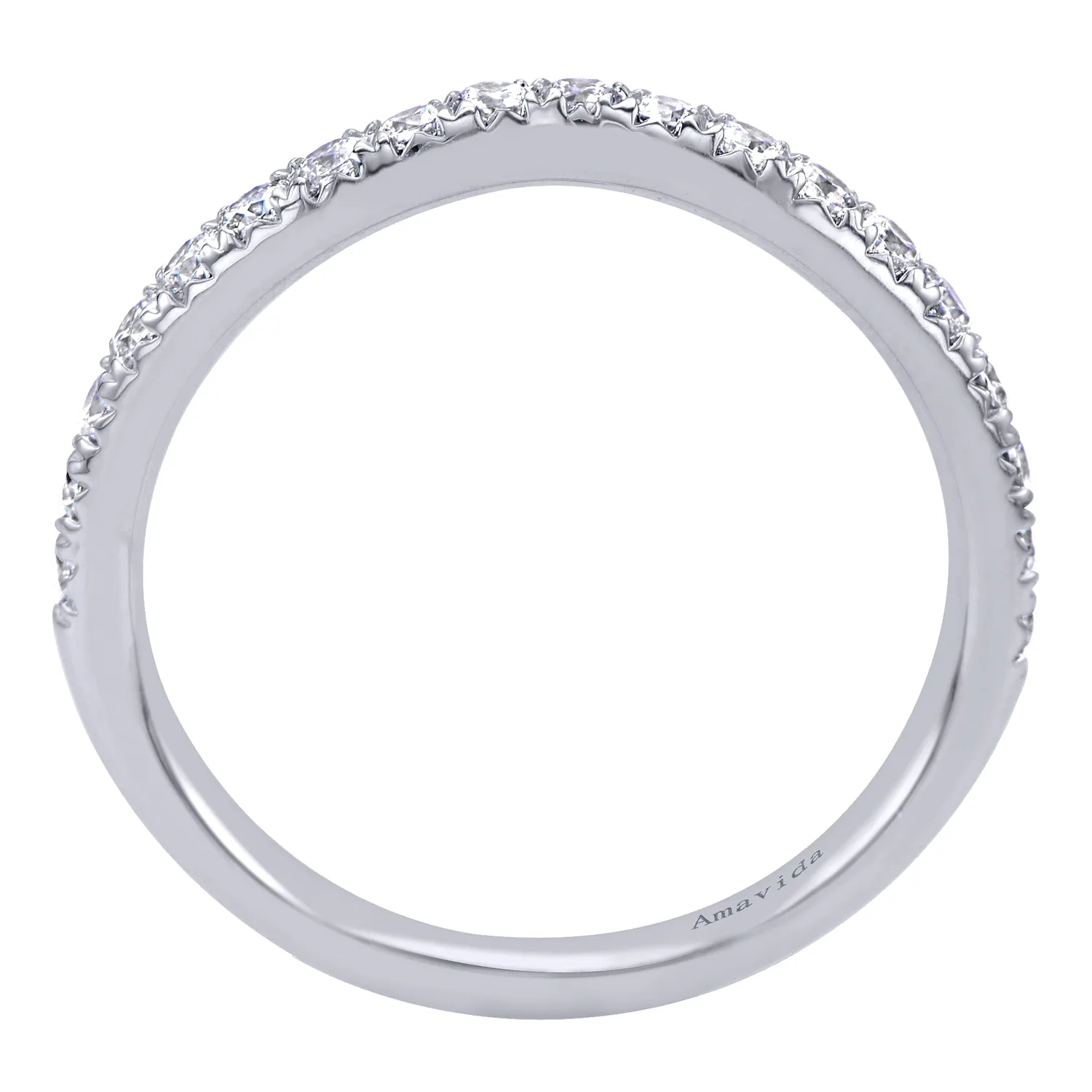 Matching Wedding Band in 18K White Gold, photograph 2
