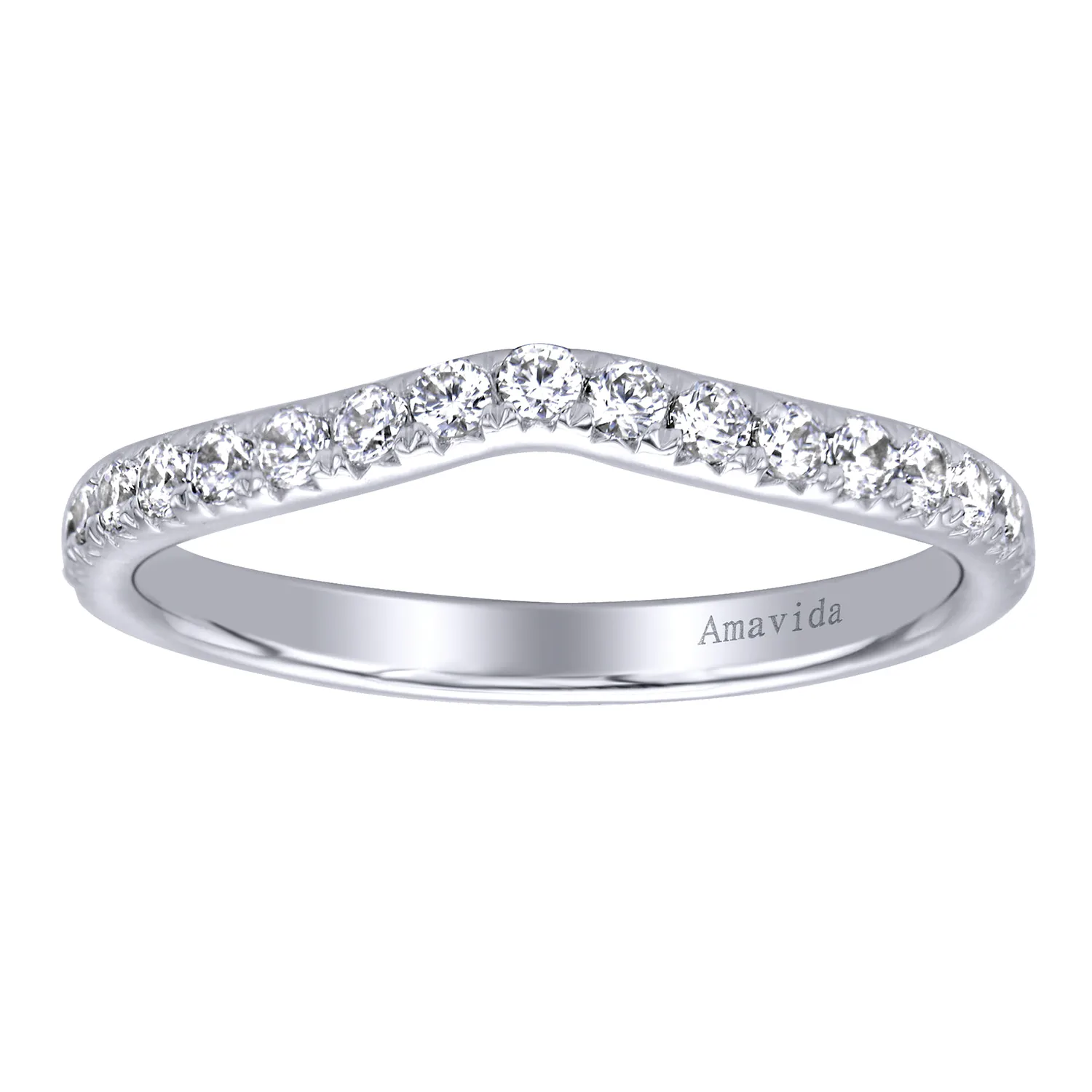 Matching Wedding Band in 18K White Gold, photograph 5