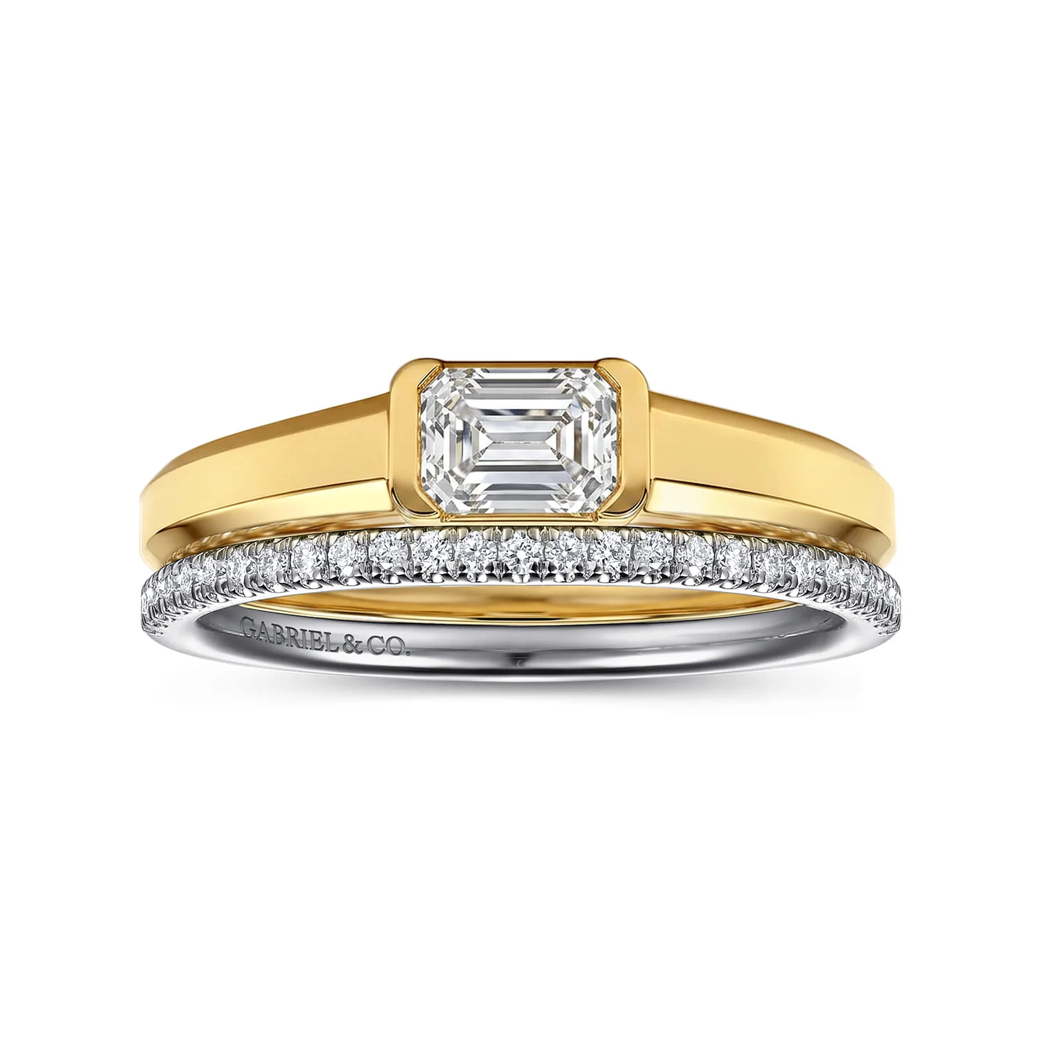 Diamond Matching Wedding Band in 14K White Gold, photograph 4