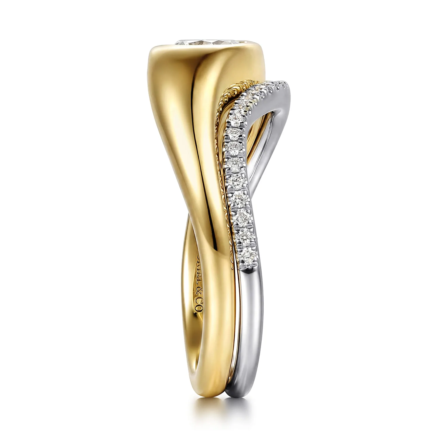Diamond Matching Wedding Band in 14K White Gold, photograph 5