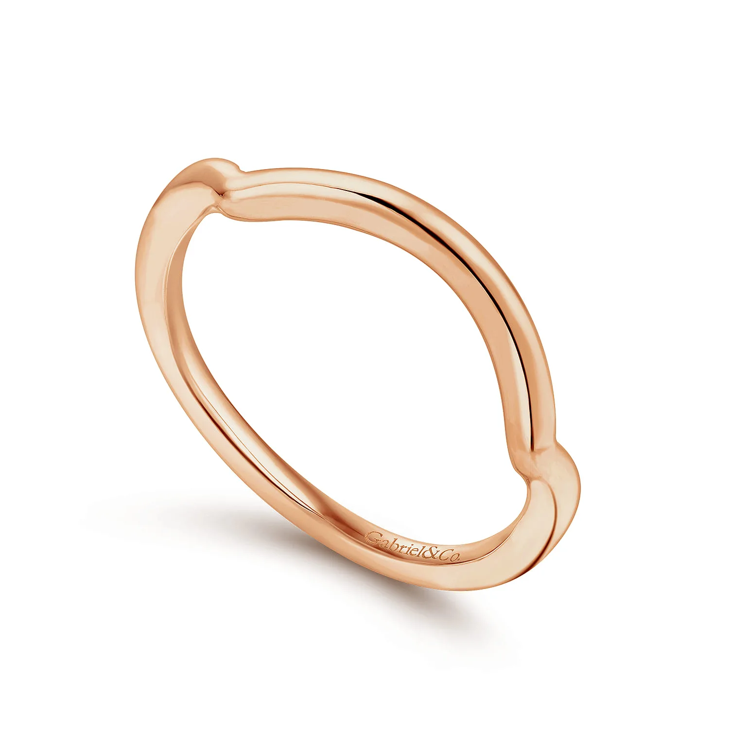Matching Wedding Band in 14K Rose Gold, photograph 3