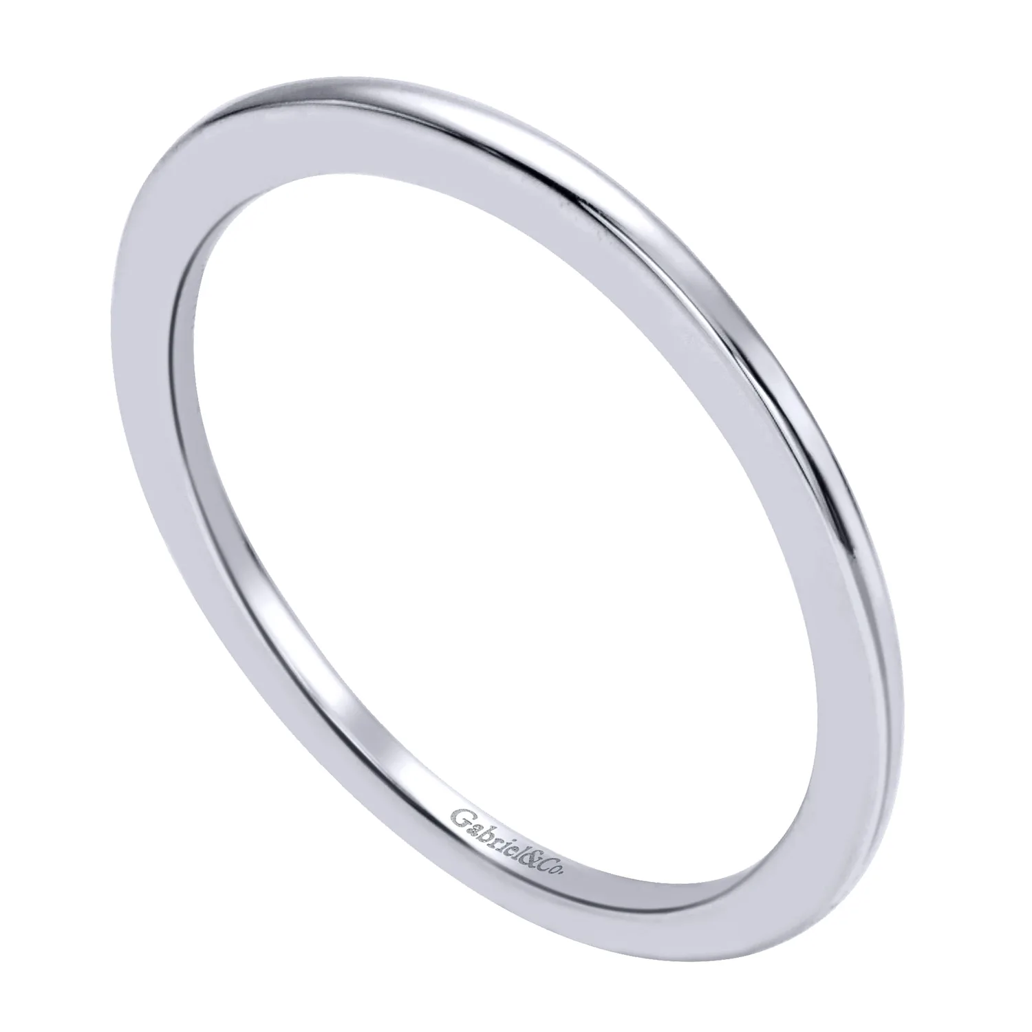 Matching Wedding Band in 14K White Gold, photograph 3