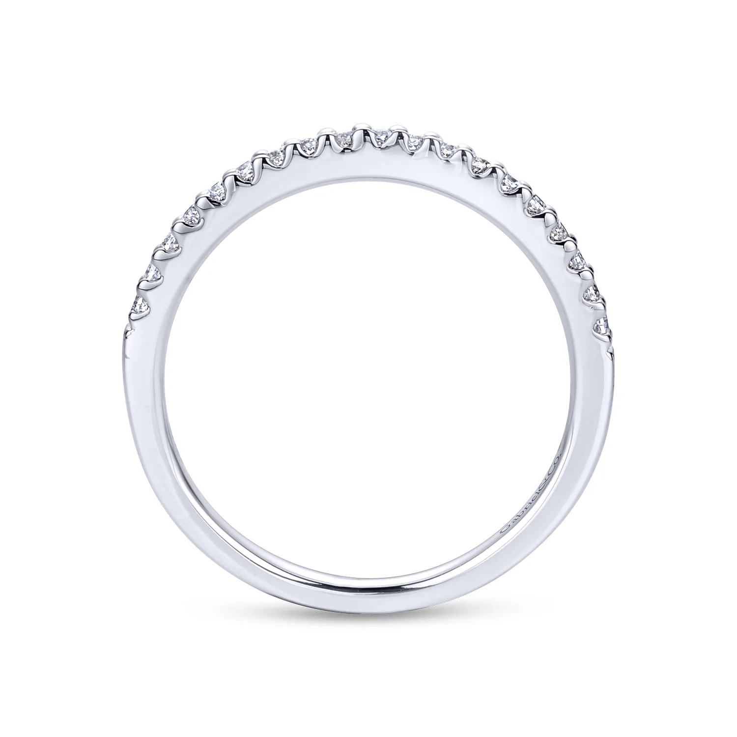 Matching Wedding Band in 14K White Gold, photograph 2
