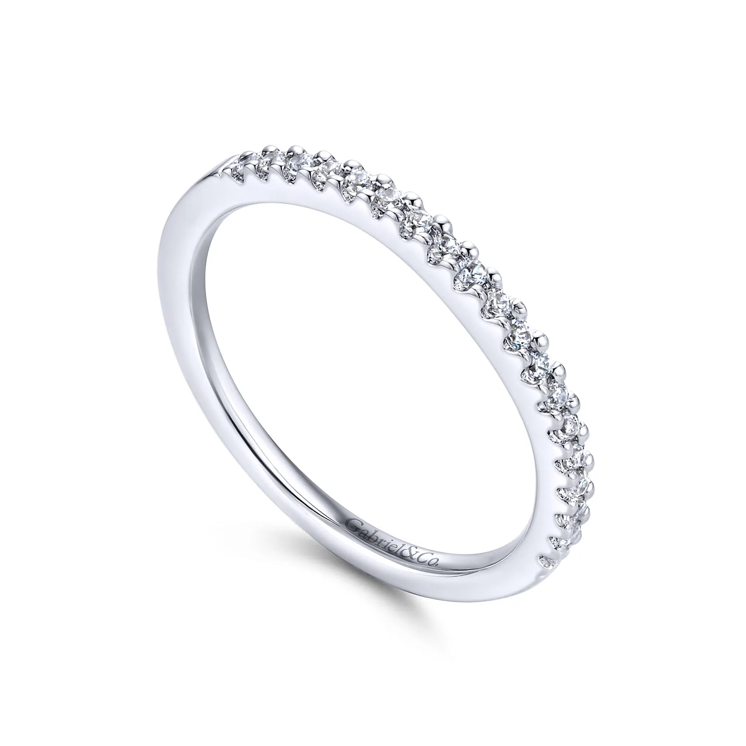 Matching Wedding Band in 14K White Gold, photograph 3