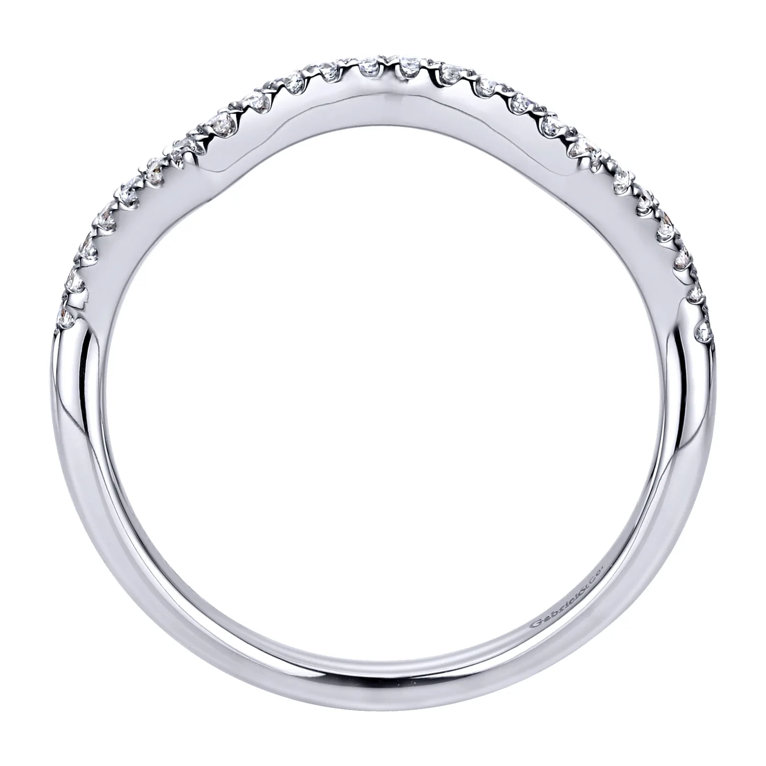Matching Wedding Band in 14K White Gold, photograph 2