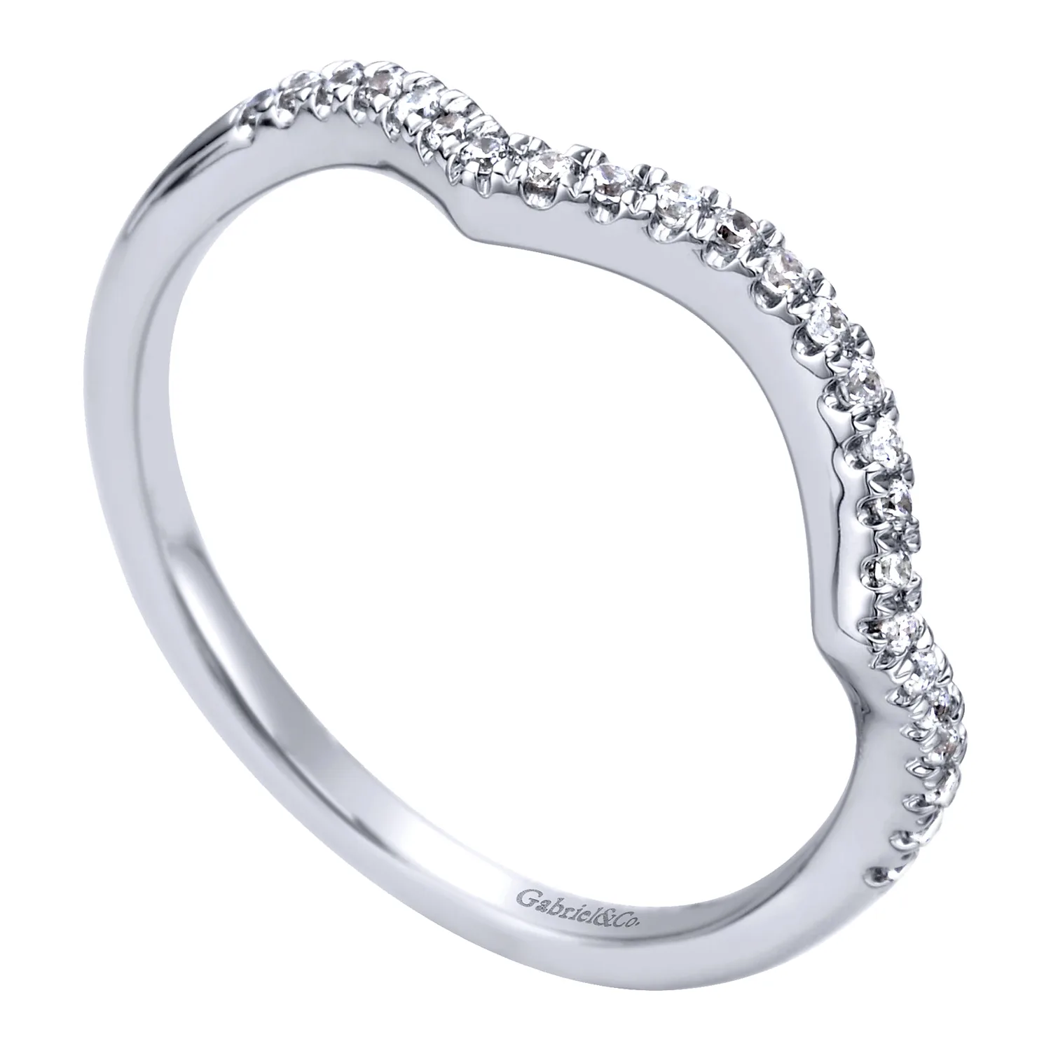 Matching Wedding Band in 14K White Gold, photograph 3