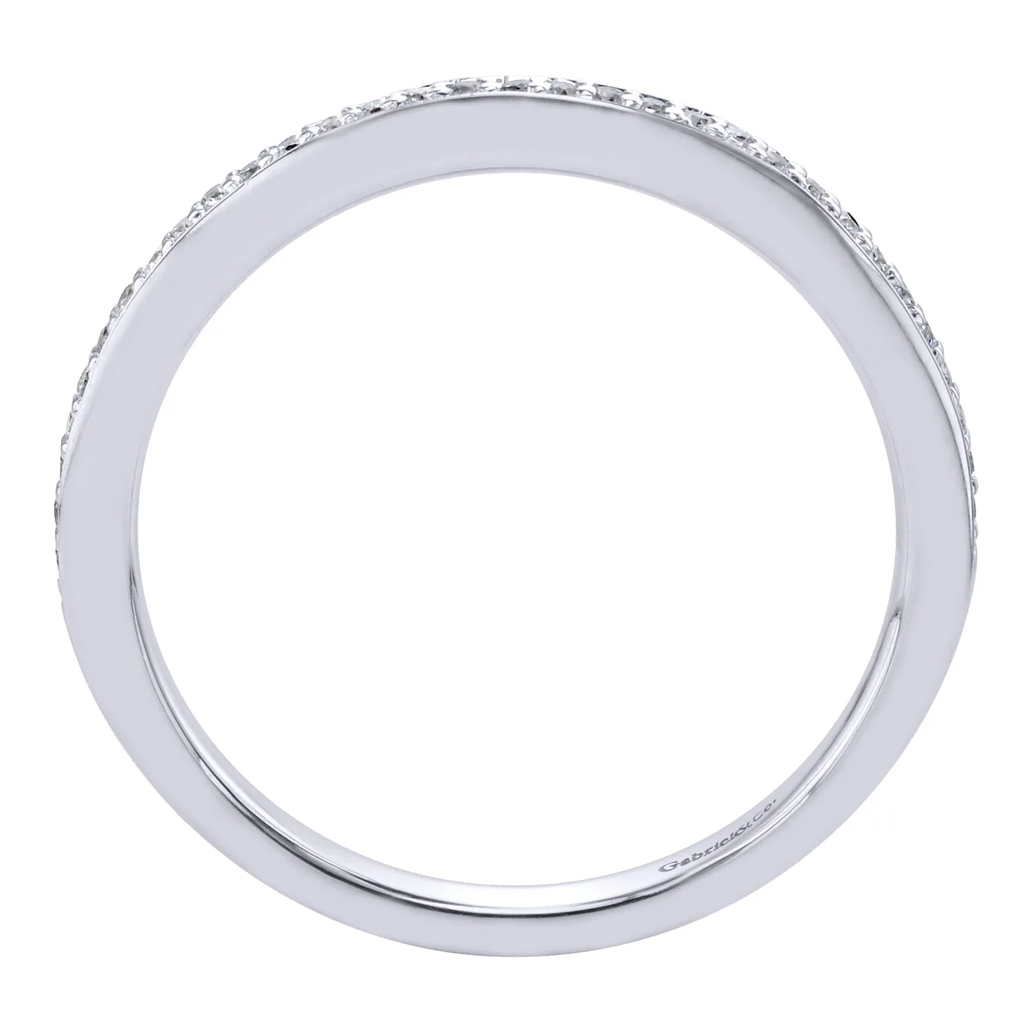 Matching Wedding Band in 14K White Gold, photograph 2