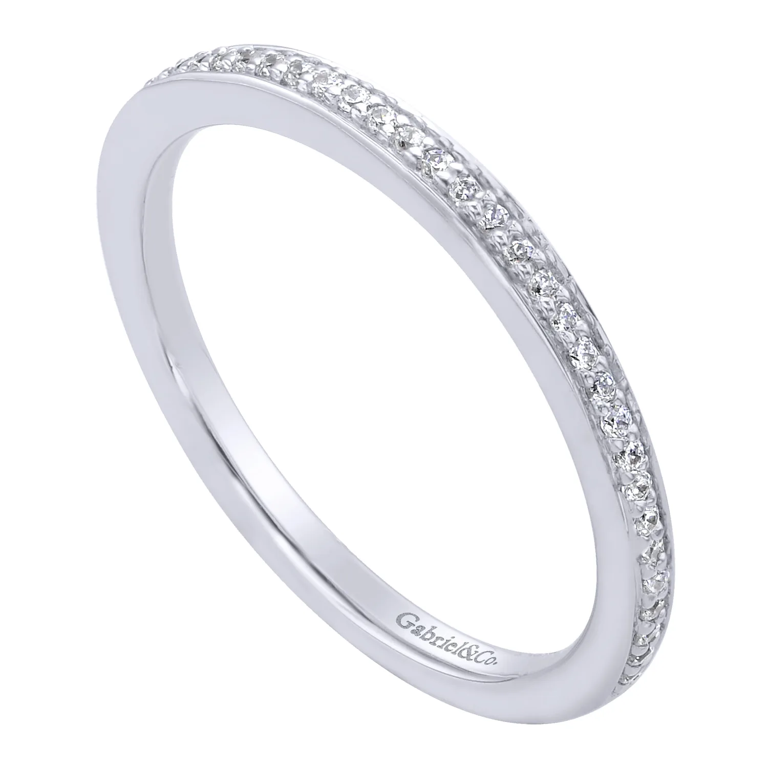 Matching Wedding Band in 14K White Gold, photograph 3