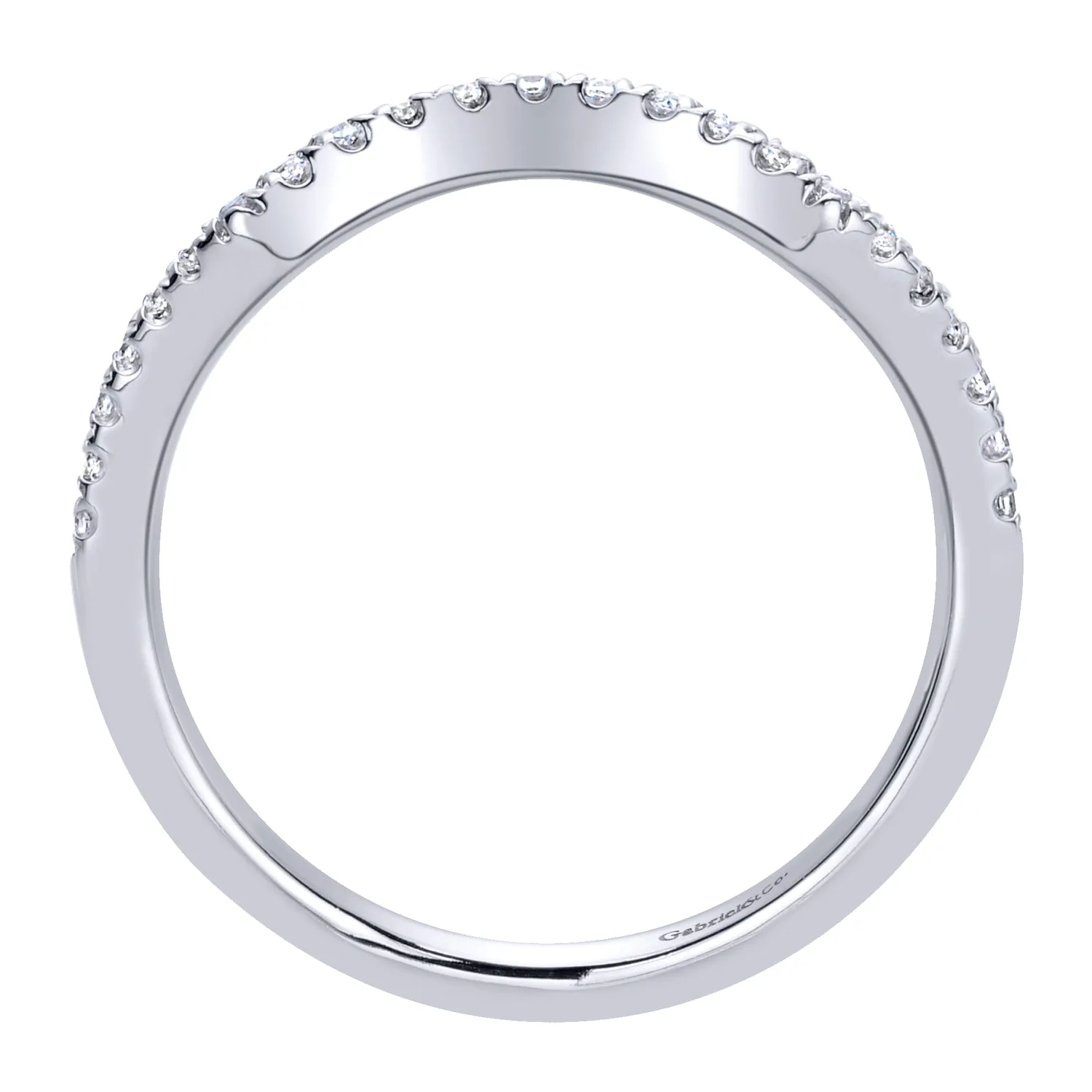 Matching Wedding Band in 14K White Gold, photograph 2