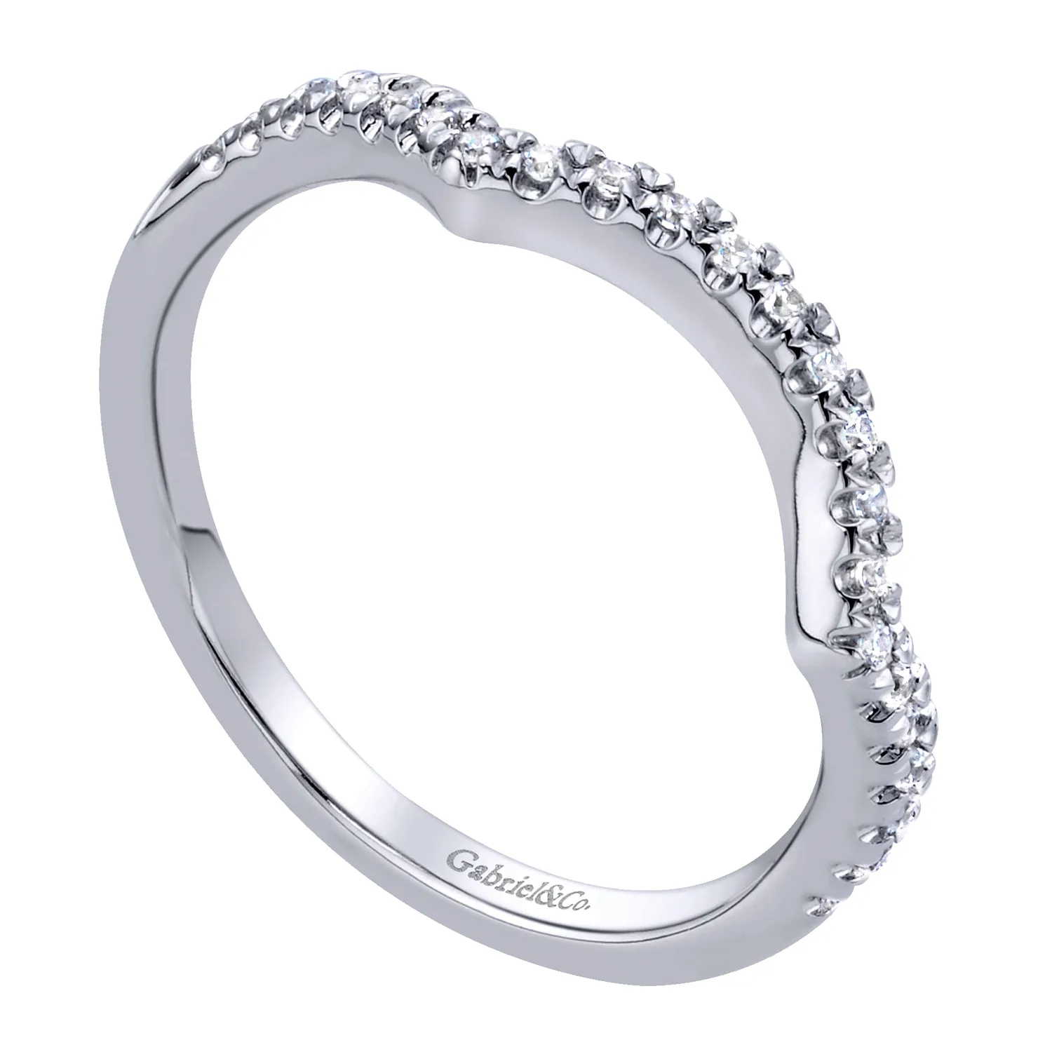Matching Wedding Band in 14K White Gold, photograph 3