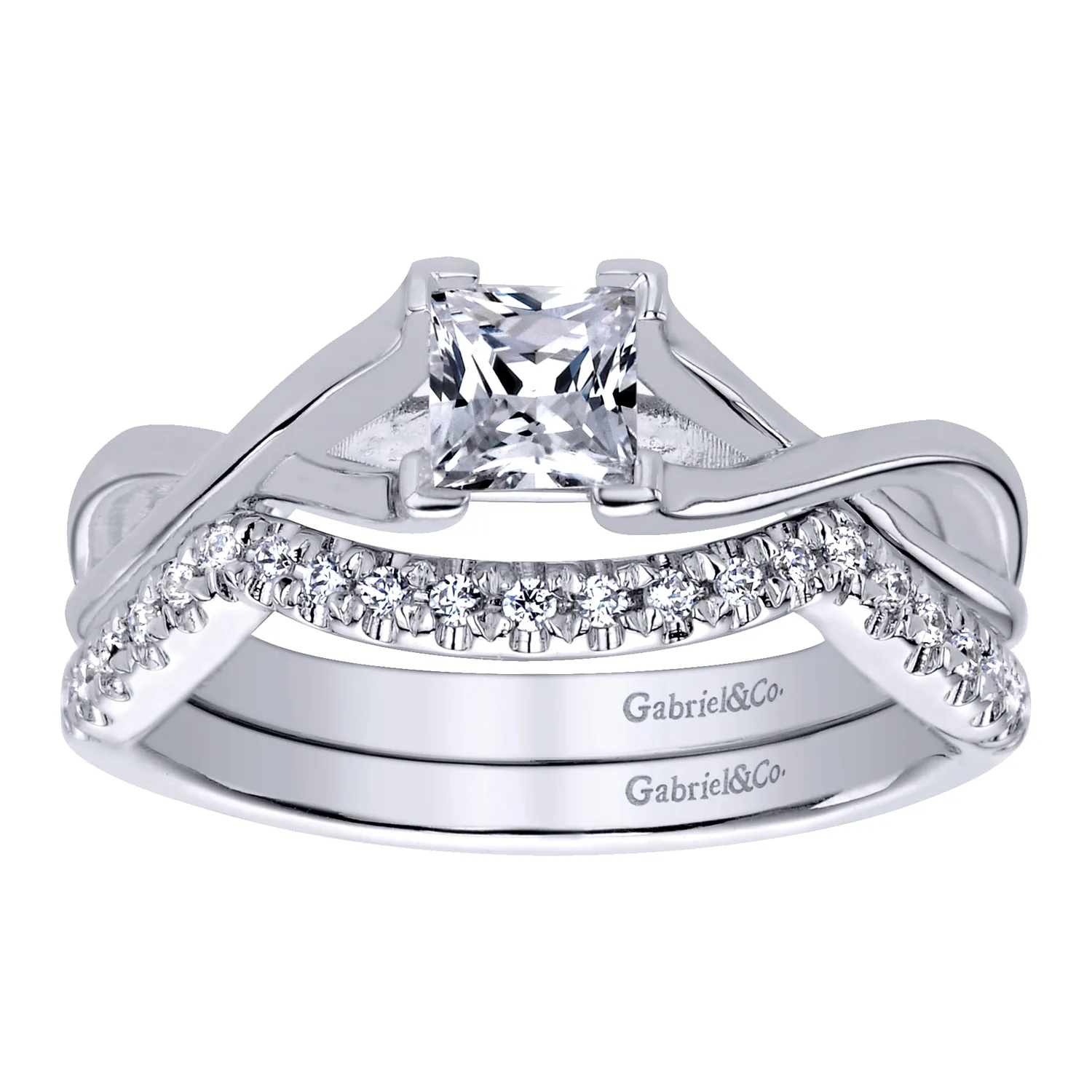 Matching Wedding Band in 14K White Gold, photograph 4