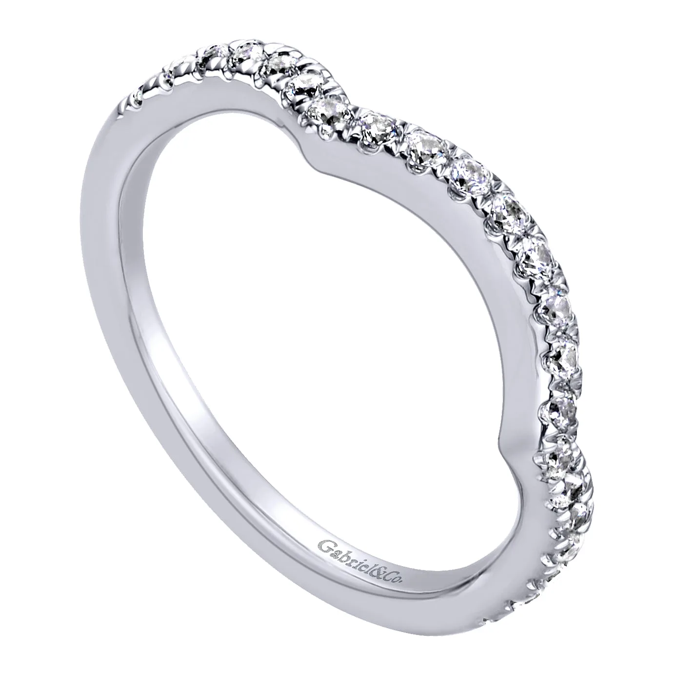 Matching Wedding Band in 14K White Gold, photograph 3