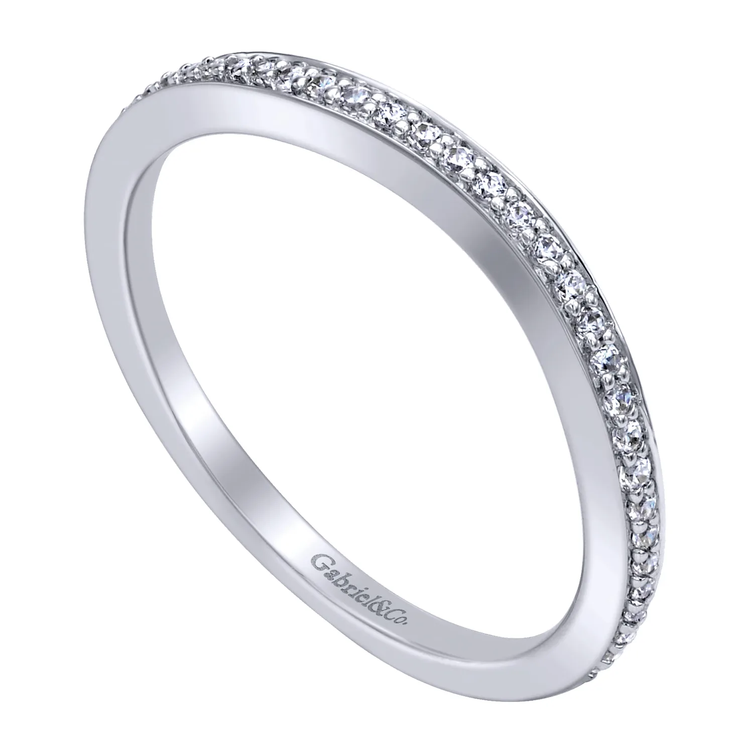 Matching Wedding Band in 14K White Gold, photograph 3
