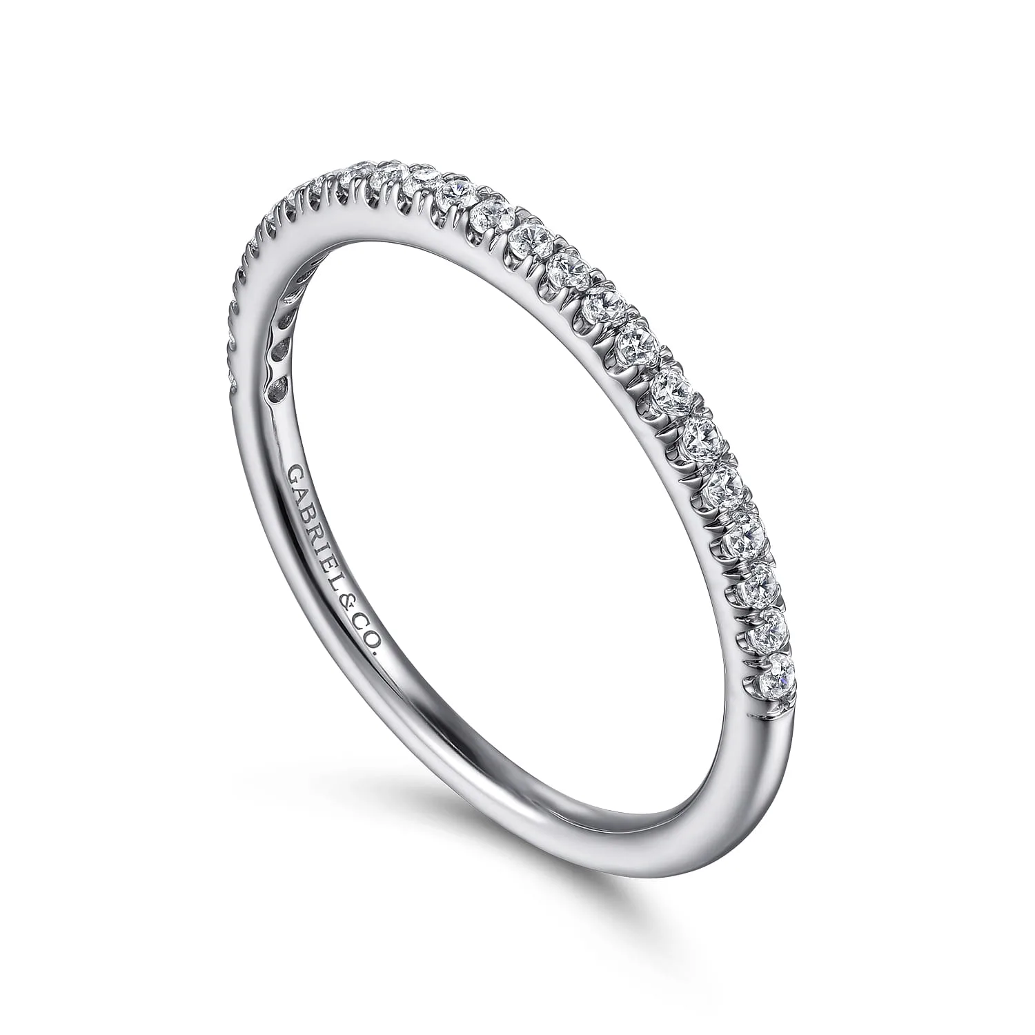 Matching Wedding Band in 14K White Gold, photograph 3