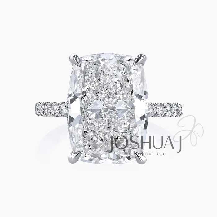 Cushion Diamond Halo Ring