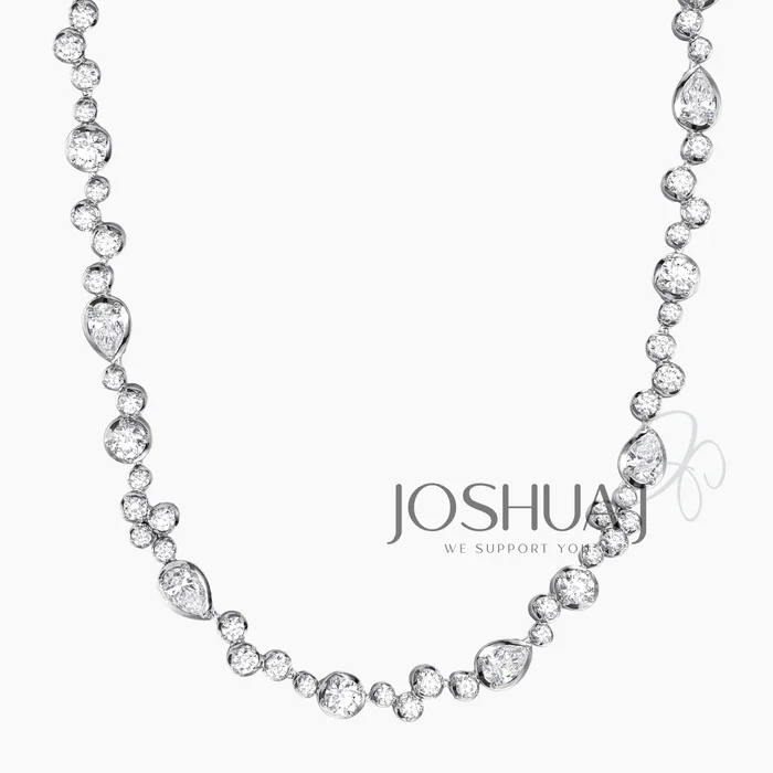 Pear Diamond Necklace