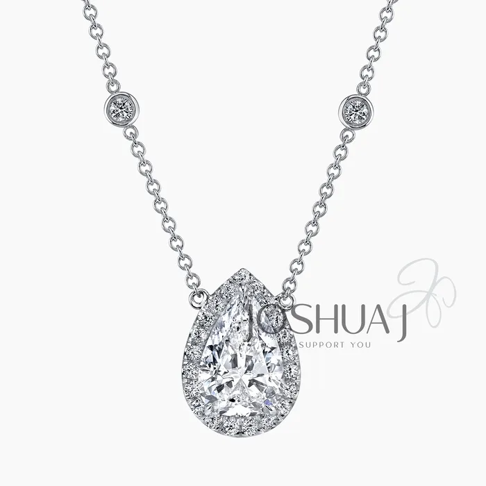 Pear Diamond Necklace