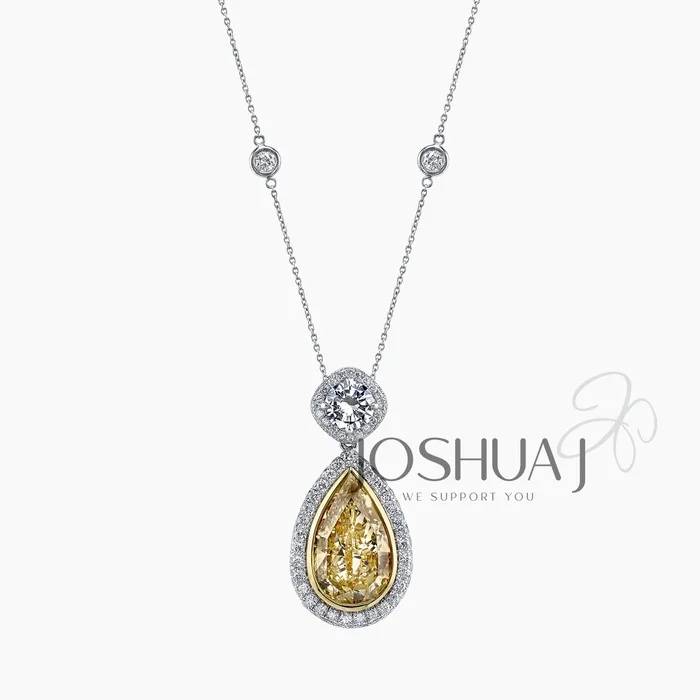 Pear Diamond Necklace