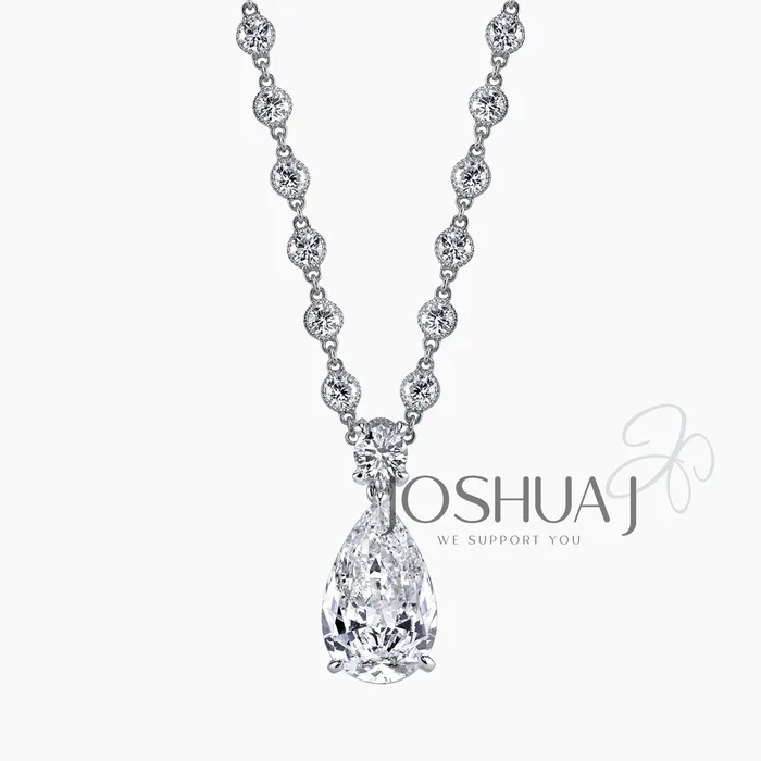 Pear Diamond Necklace