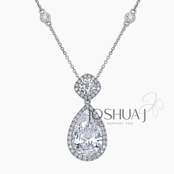 Pear Diamond Necklace