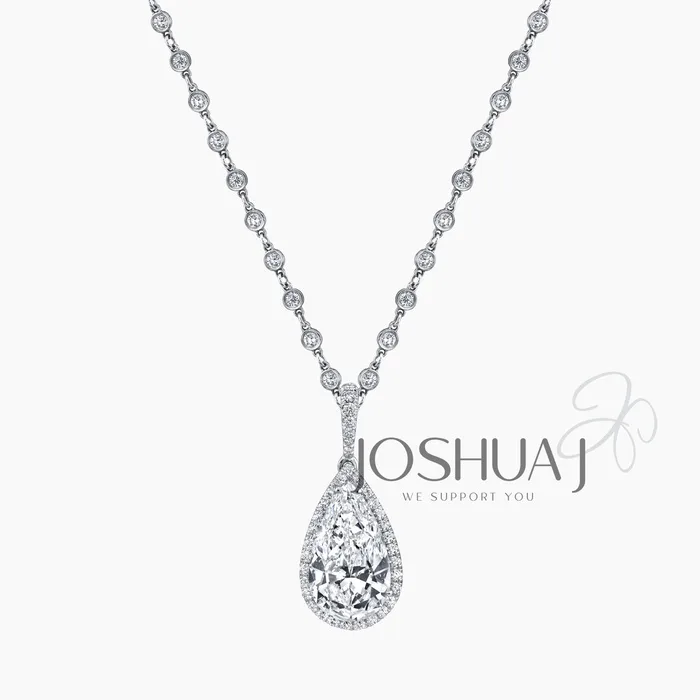 Pear Diamond Necklace
