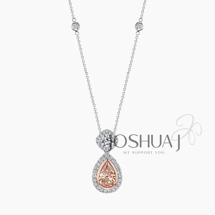 Pear Diamond Necklace