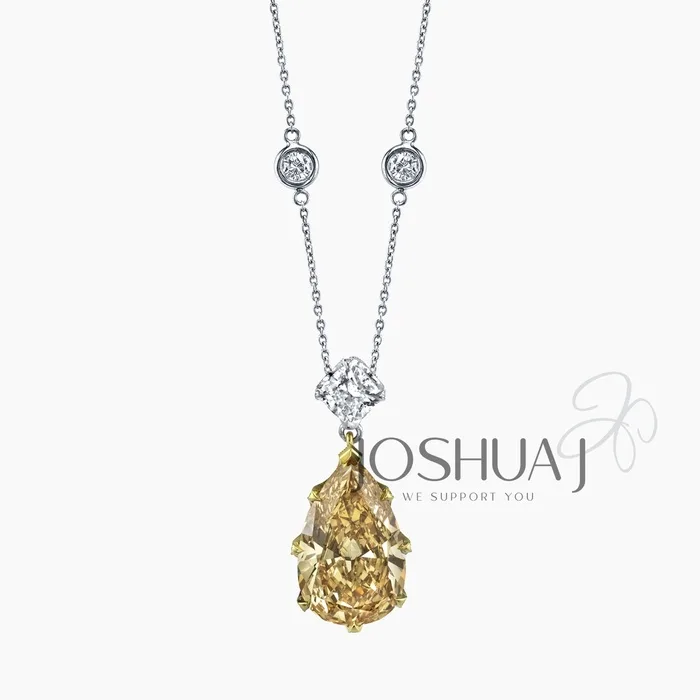 Pear Diamond Necklace