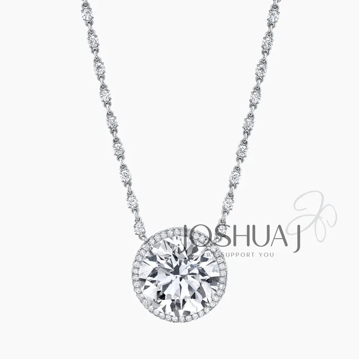 Round Diamond Necklace