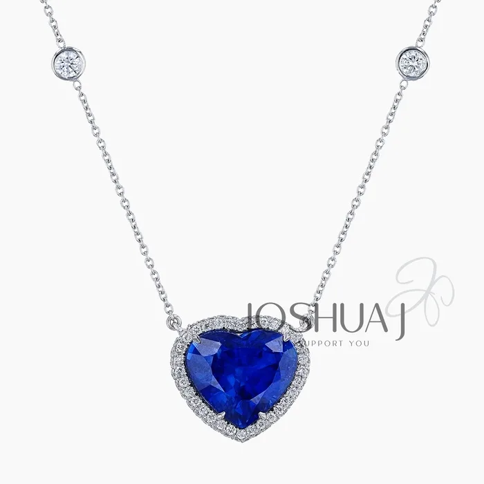 Heart Sapphire Necklace