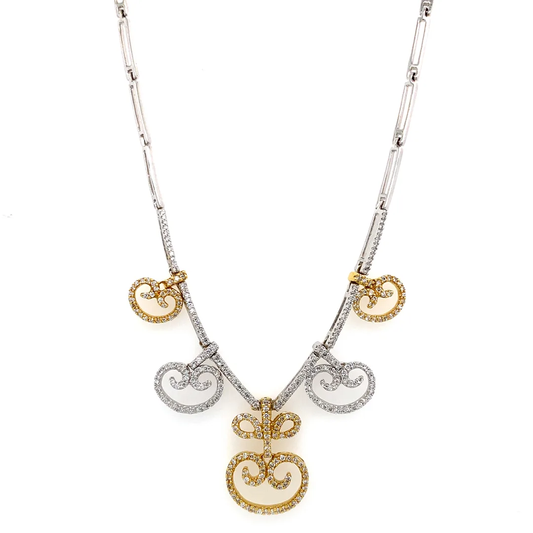18K Two-Tone Gold Necklace