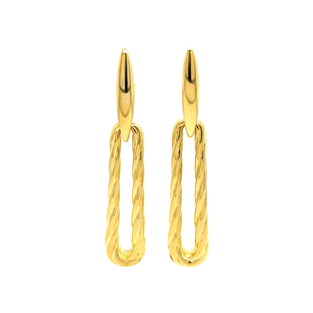 18K Yellow Gold Earrings